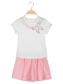 Sweet Junior Completo da bambina 2 pezzi con t-shirt e shorts