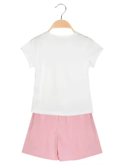 Sweet Junior Completo da bambina 2 pezzi con t-shirt e shorts