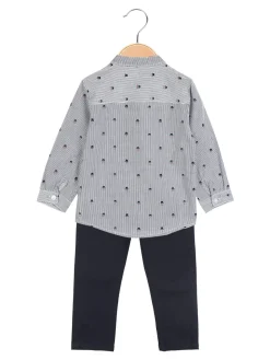 Sweet Junior Completo da neonato 2 pezzi con camicia + pantaloni