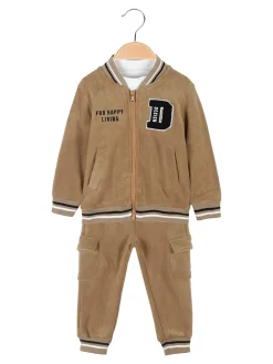 Sweet Junior Completo tuta da neonato 3 pezzi in ciniglia
