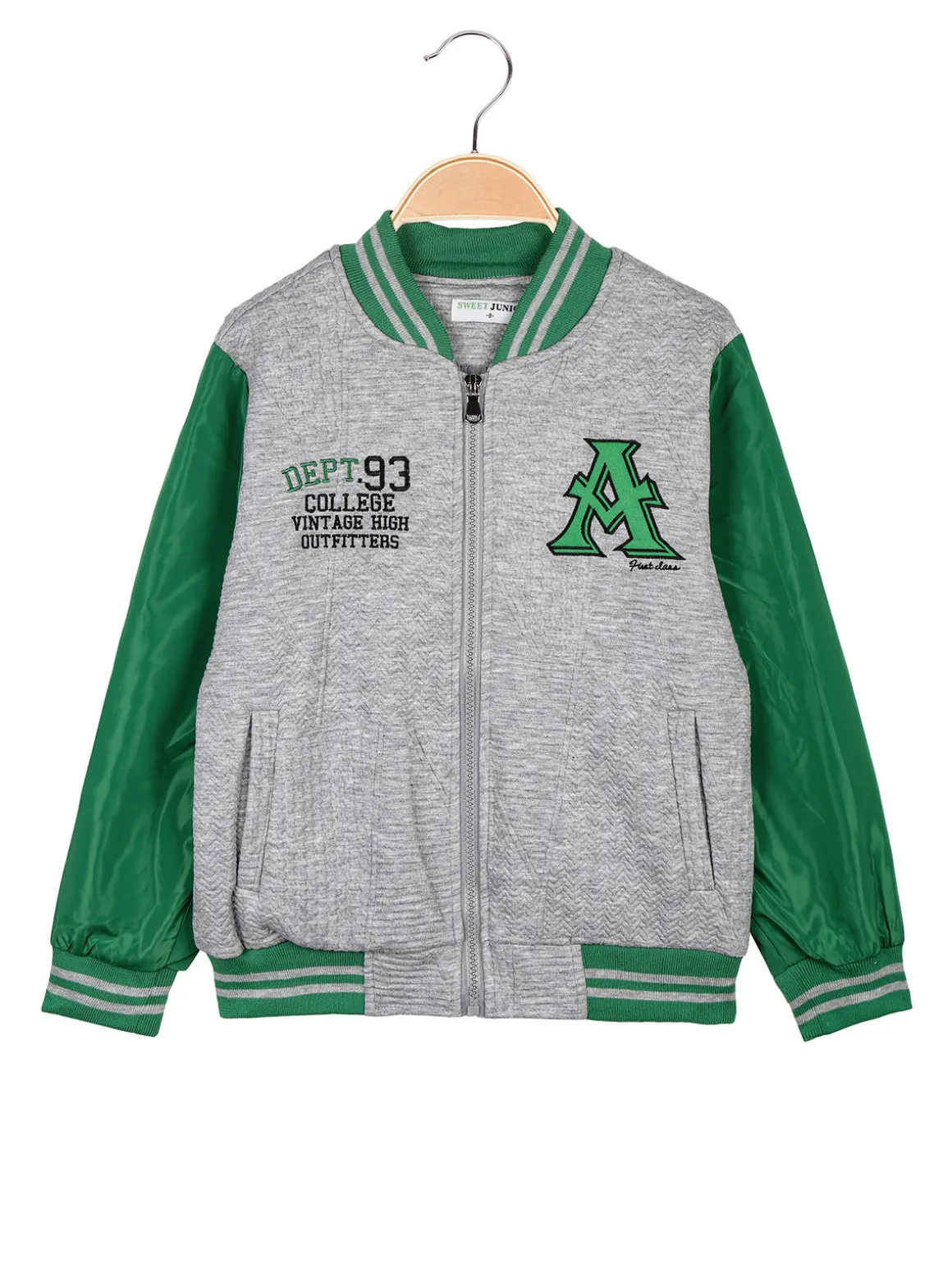 Sweet Junior Giubbino baseball da bambino con zip