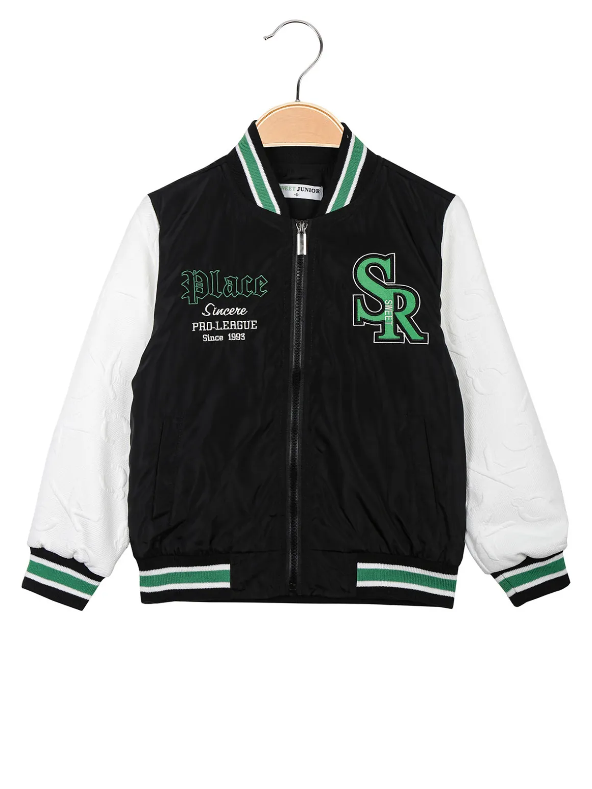 Sweet Junior Giubbino baseball da bambino con zip