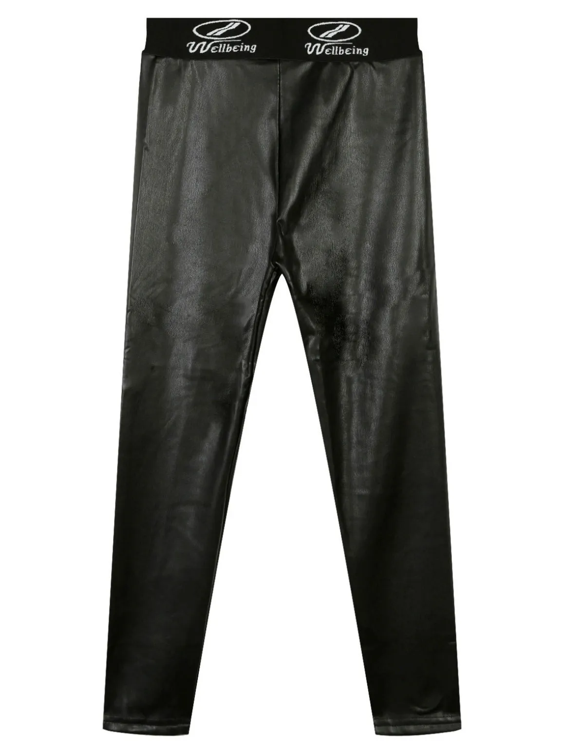 Sweet Junior Leggings in ecopelle da bambina con interno in pile