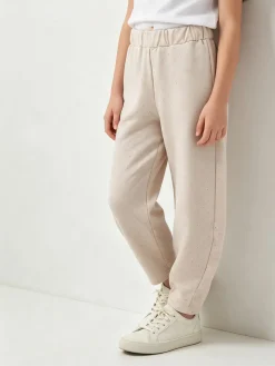 Sweet Junior Pantaloni da bambina a palloncino con micro borchie - beige