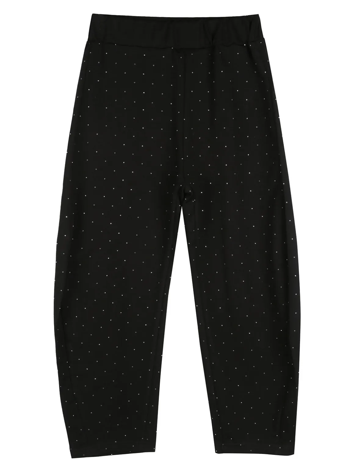 Sweet Junior Pantaloni da bambina a palloncino con micro borchie - nero