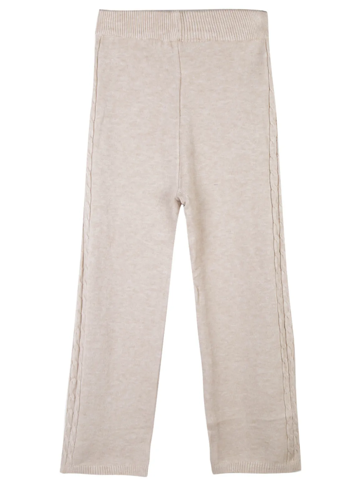 Sweet Junior Pantaloni da bambina in maglia a vita alta