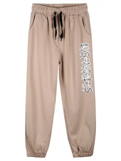 Sweet Junior Pantaloni tuta da bambino con coulisse ed elastico sul finale - khaki