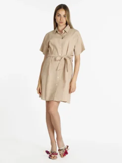 Sweet Miss Abito a camicia in cotone maniche corte