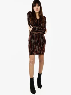 Sweet Miss Abito donna a scollo a V con lurex