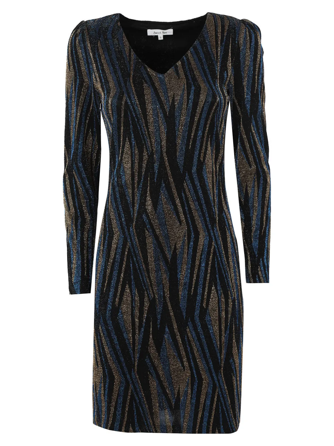 Sweet Miss Abito donna a scollo a V con lurex