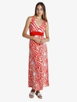 Sweet Miss Abito lungo da donna senza maniche con scollo a v