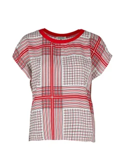 Sweet Miss Blusa da donna girocollo a maniche corte