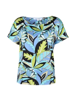 Sweet Miss Blusa donna con stampa a fantasia e maniche corte