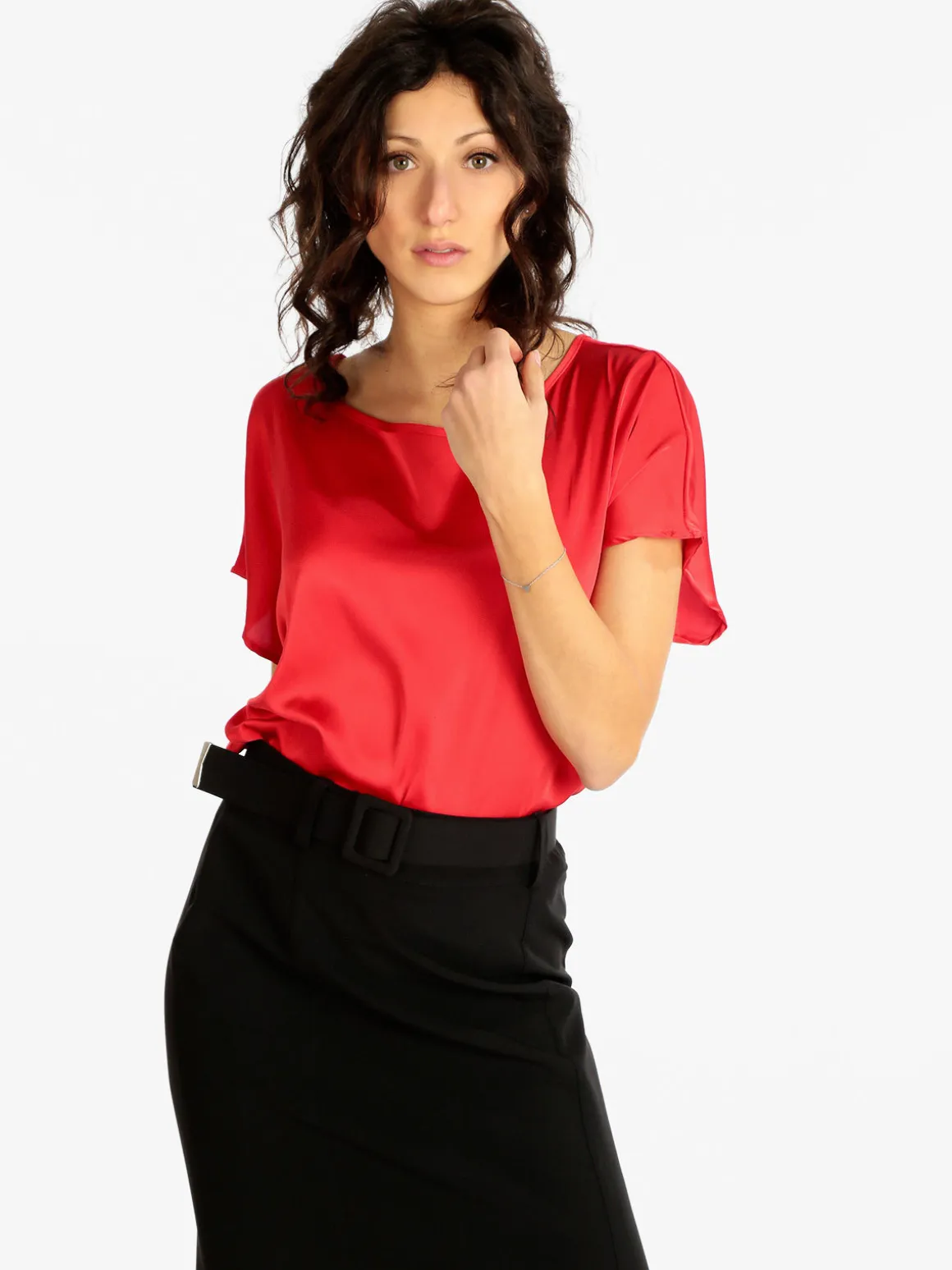 Sweet Miss Blusa donna effetto raso