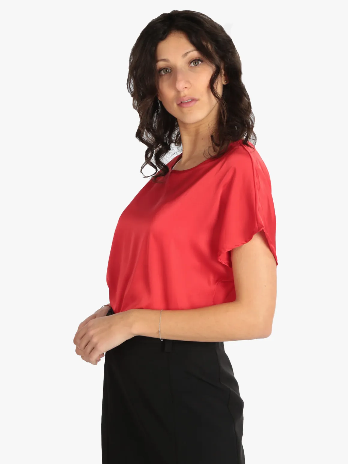 Sweet Miss Blusa donna effetto raso