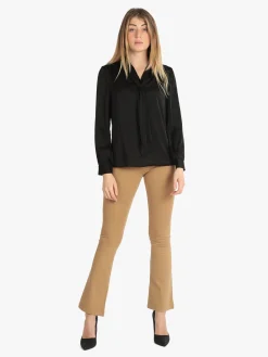 Sweet Miss Blusa donna in raso con cravatta