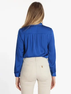 Sweet Miss Blusa donna in raso con cravatta