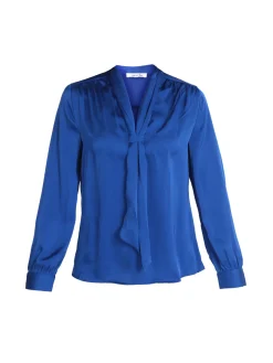 Sweet Miss Blusa donna in raso con cravatta