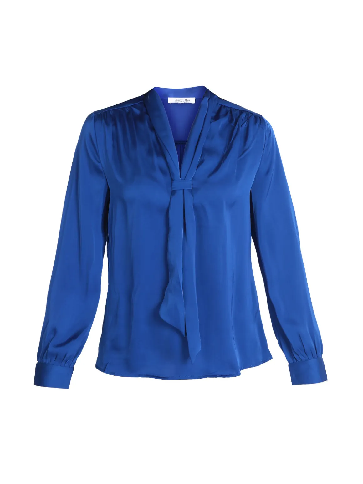 Sweet Miss Blusa donna in raso con cravatta