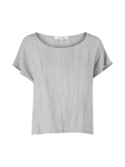 Sweet Miss Blusa donna misto lino a maniche corte
