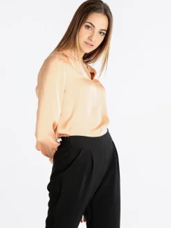 Sweet Miss Blusa elegante donna in raso