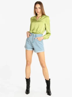 Sweet Miss Blusa elegante donna in raso