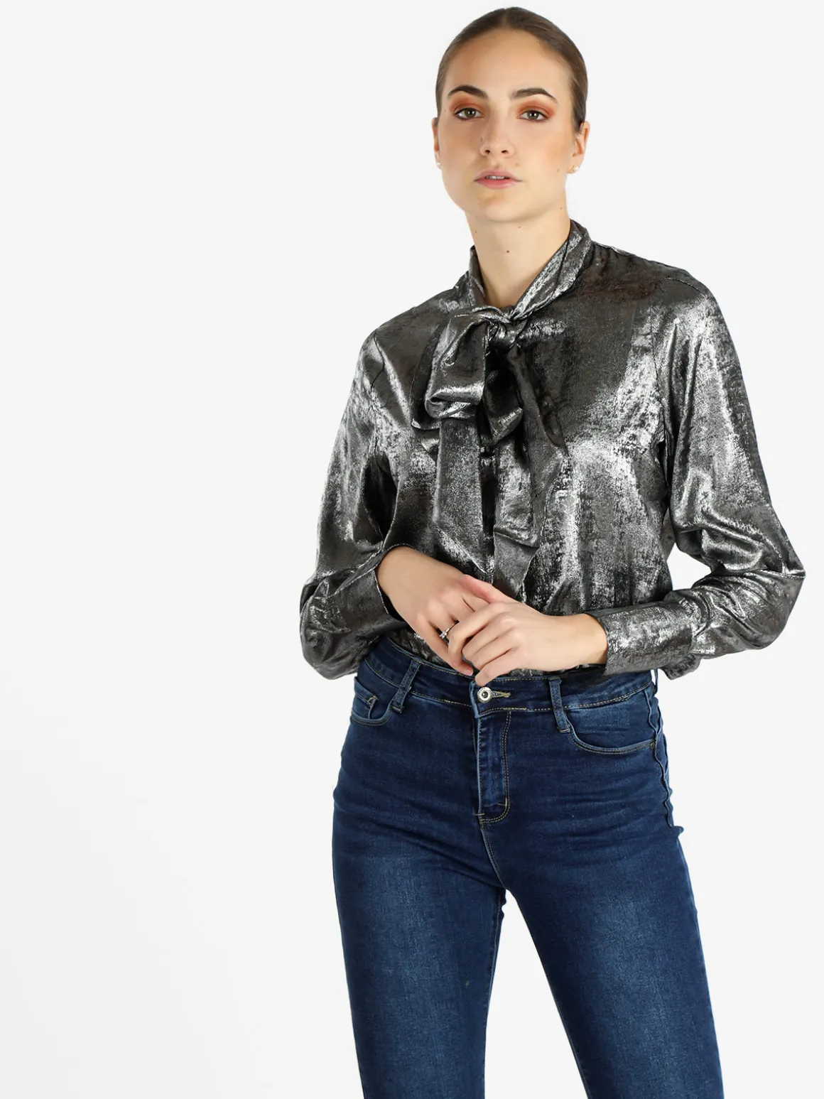 Sweet Miss Camicia donna a maniche lunghe effetto cangiante