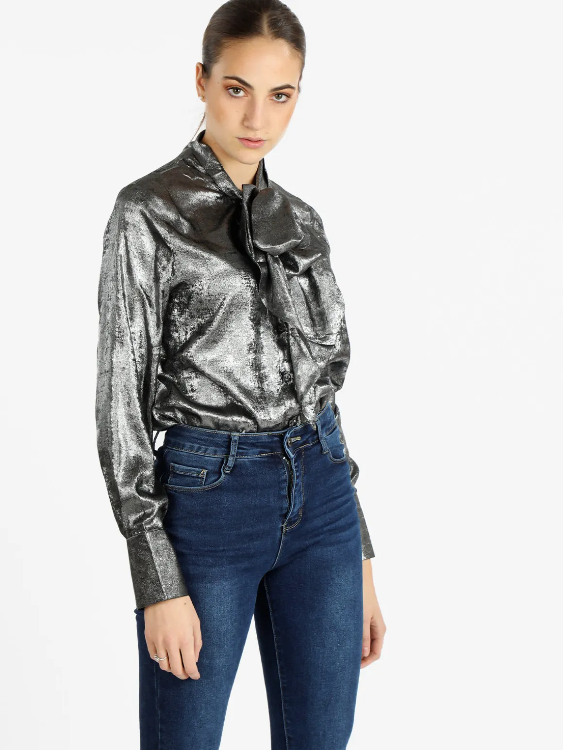 Sweet Miss Camicia donna a maniche lunghe effetto cangiante