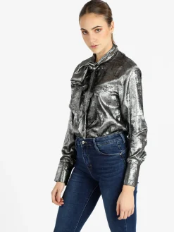 Sweet Miss Camicia donna a maniche lunghe effetto cangiante