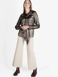 Sweet Miss Camicia donna maculata a maniche lunghe