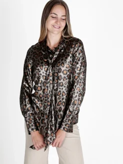 Sweet Miss Camicia donna maculata a maniche lunghe