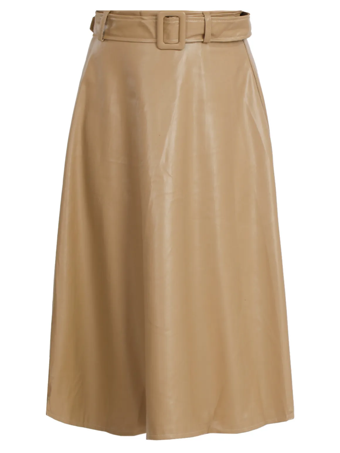 Sweet Miss Gonna midi in ecopelle con cintura