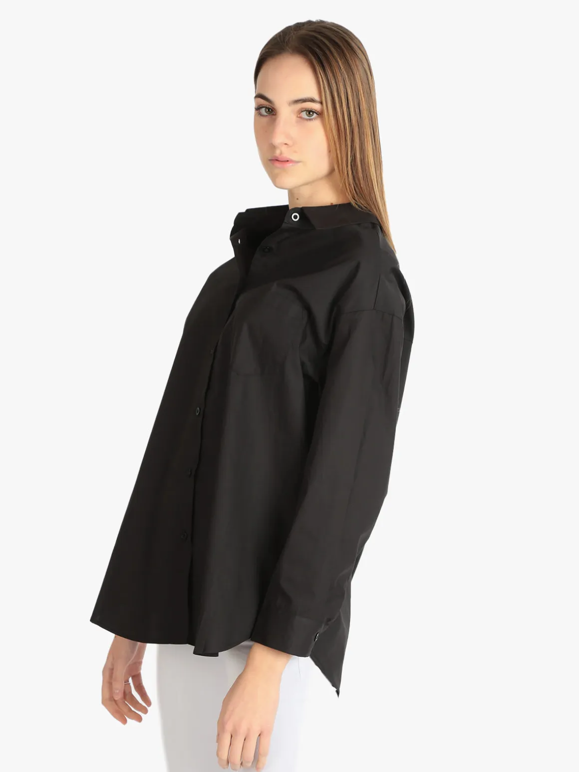 Sweet Miss Maxi camicia donna oversize in cotone