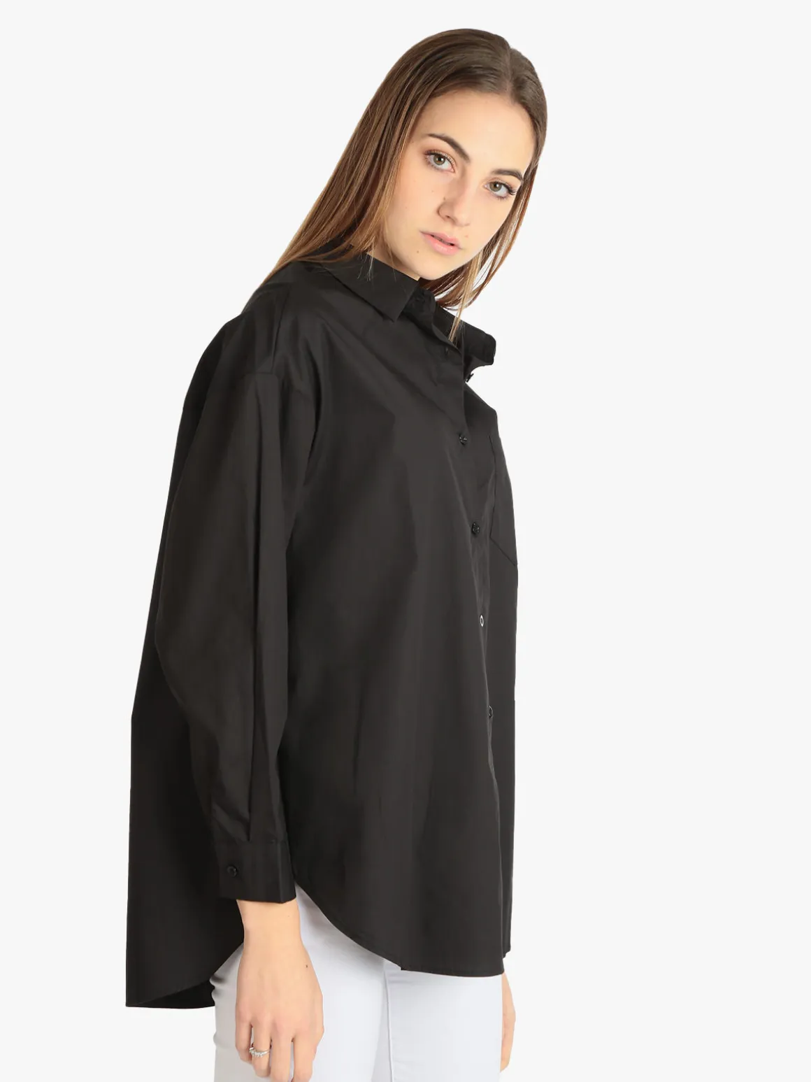 Sweet Miss Maxi camicia donna oversize in cotone