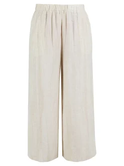Sweet Miss Pantaloni donna a gamba larga in misto lino
