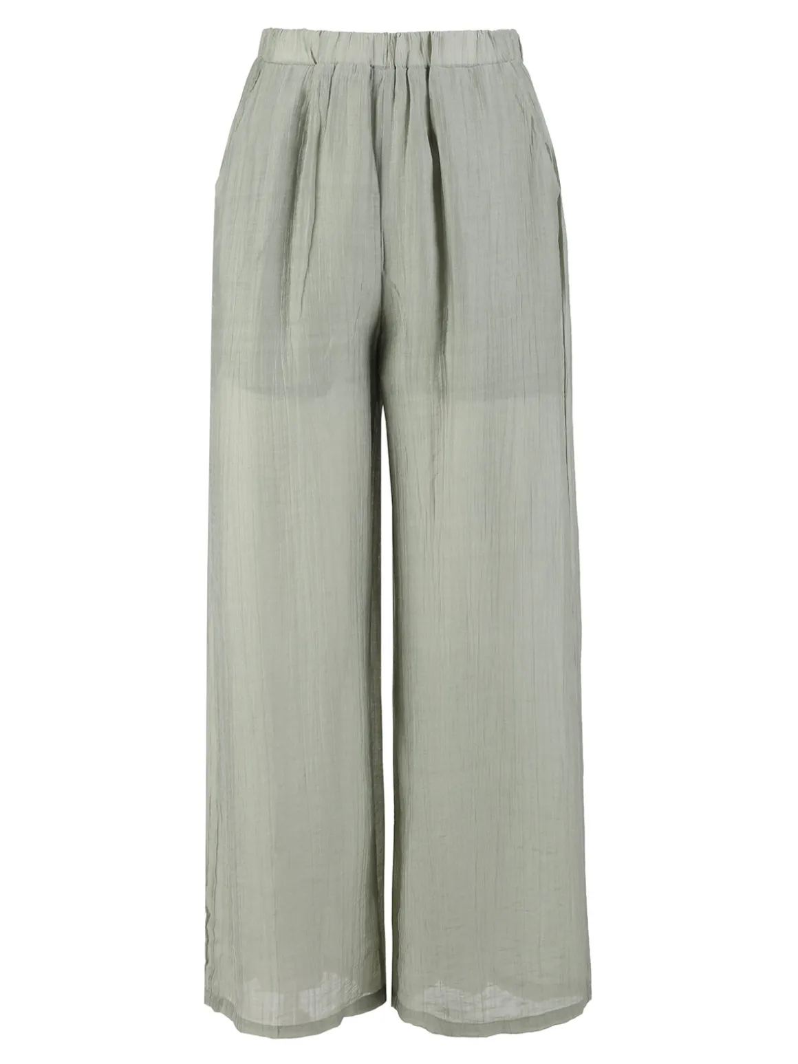Sweet Miss Pantaloni donna a gamba larga - pistacchio