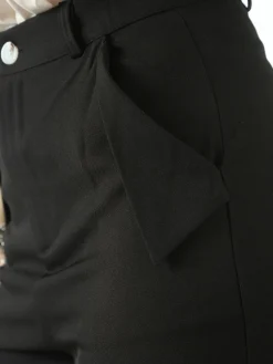 Sweet Miss Pantaloni donna a palazzo con tasconi laterali - nero