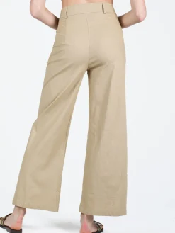 Sweet Miss Pantaloni donna in misto lino e cotone