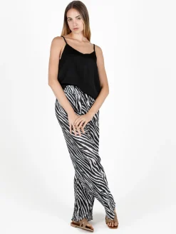 Sweet Miss Top donna con spalline sottili effetto raso