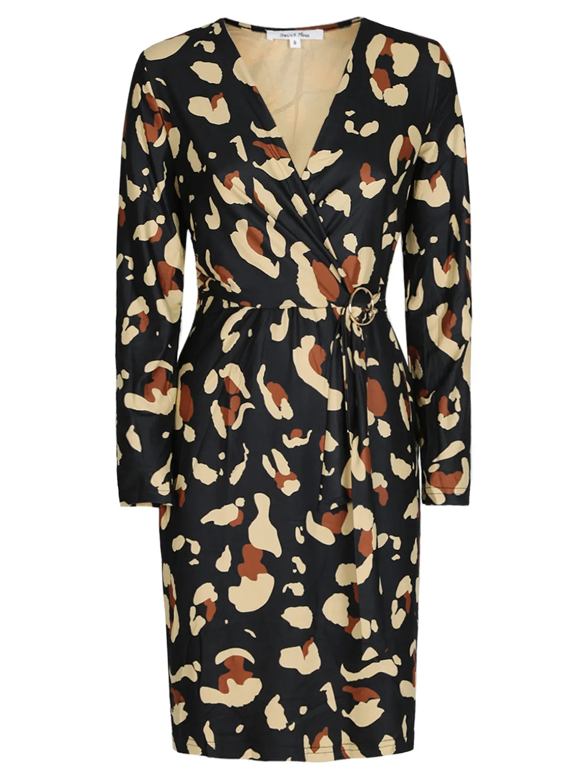 Sweet Miss Vestito con scollo a V e cintura da donna