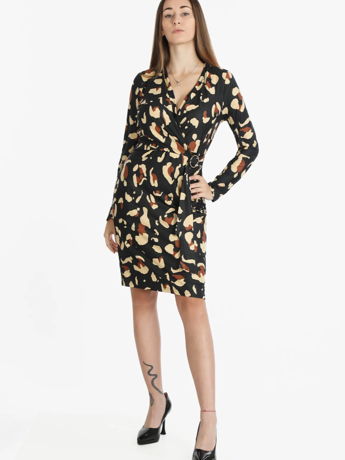 Sweet Miss Vestito con scollo a V e cintura da donna