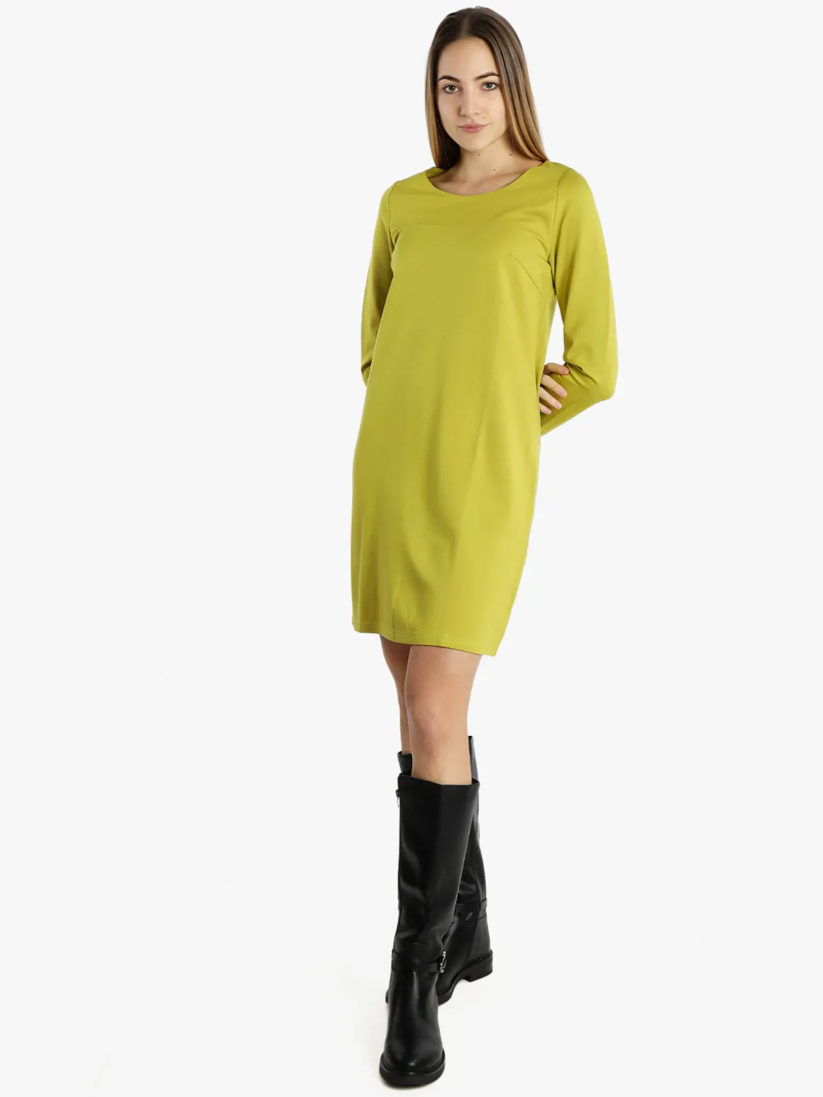 Sweet Miss Vestito da donna a maniche lunghe in tinta unita