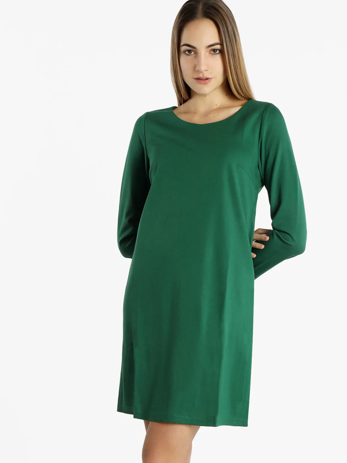 Sweet Miss Vestito da donna a maniche lunghe in tinta unita