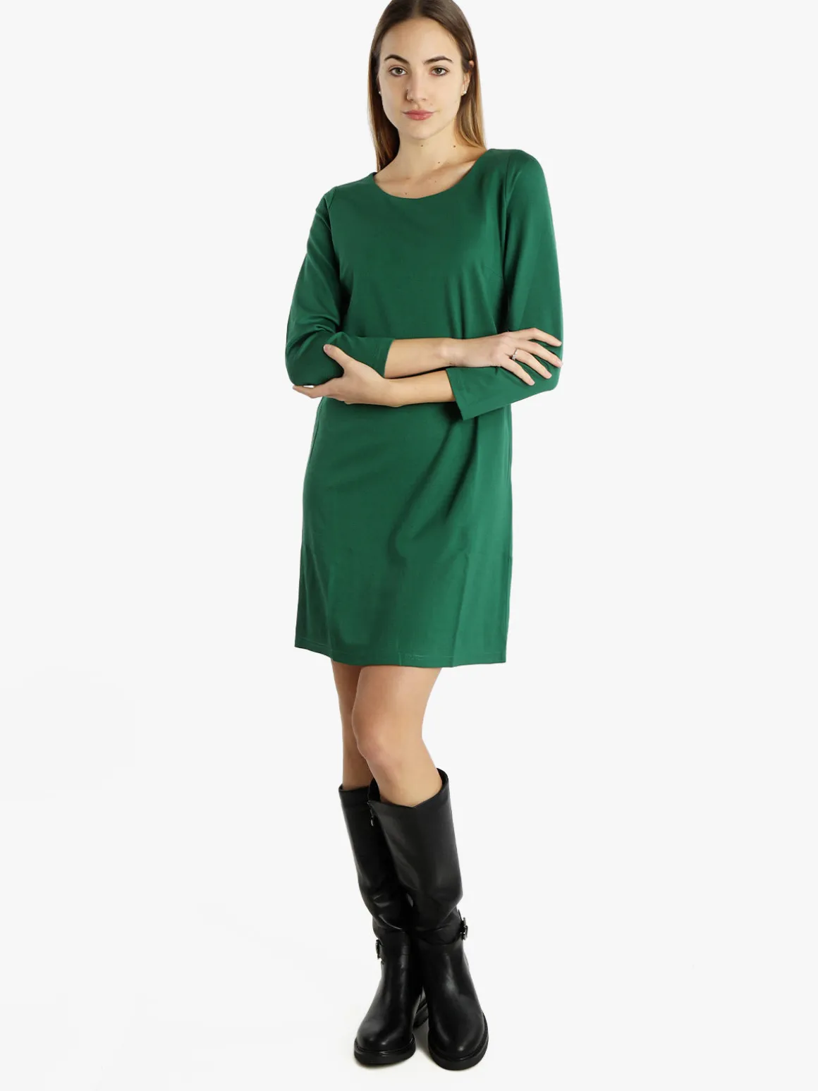 Sweet Miss Vestito da donna a maniche lunghe in tinta unita