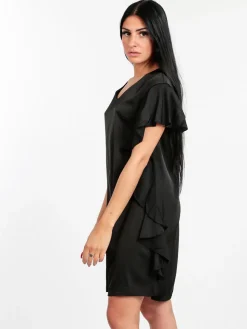 Sweet Miss Vestito donna con volant effetto raso