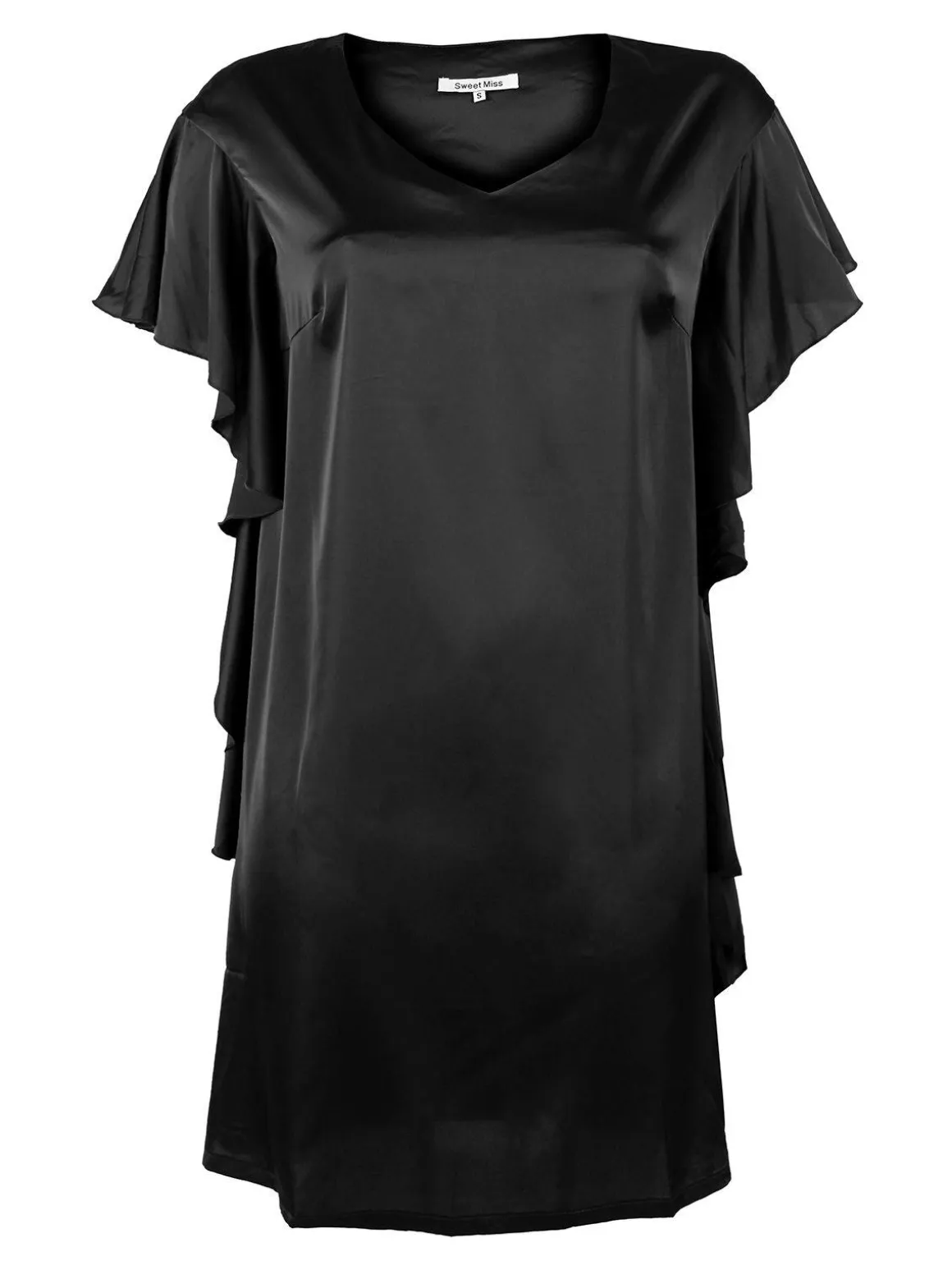 Sweet Miss Vestito donna con volant effetto raso