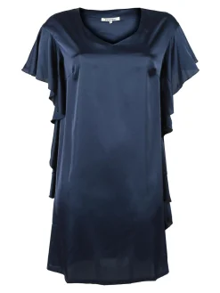 Sweet Miss Vestito donna con volant effetto raso