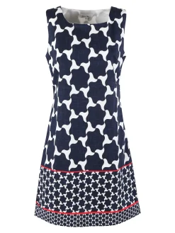 Sweet Miss Vestito donna smanicato in cotone con stampe