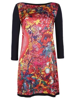 Sweet Miss Vestito floreale donna a manica lunga