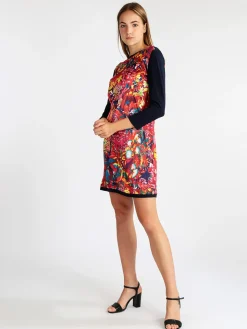 Sweet Miss Vestito floreale donna a manica lunga